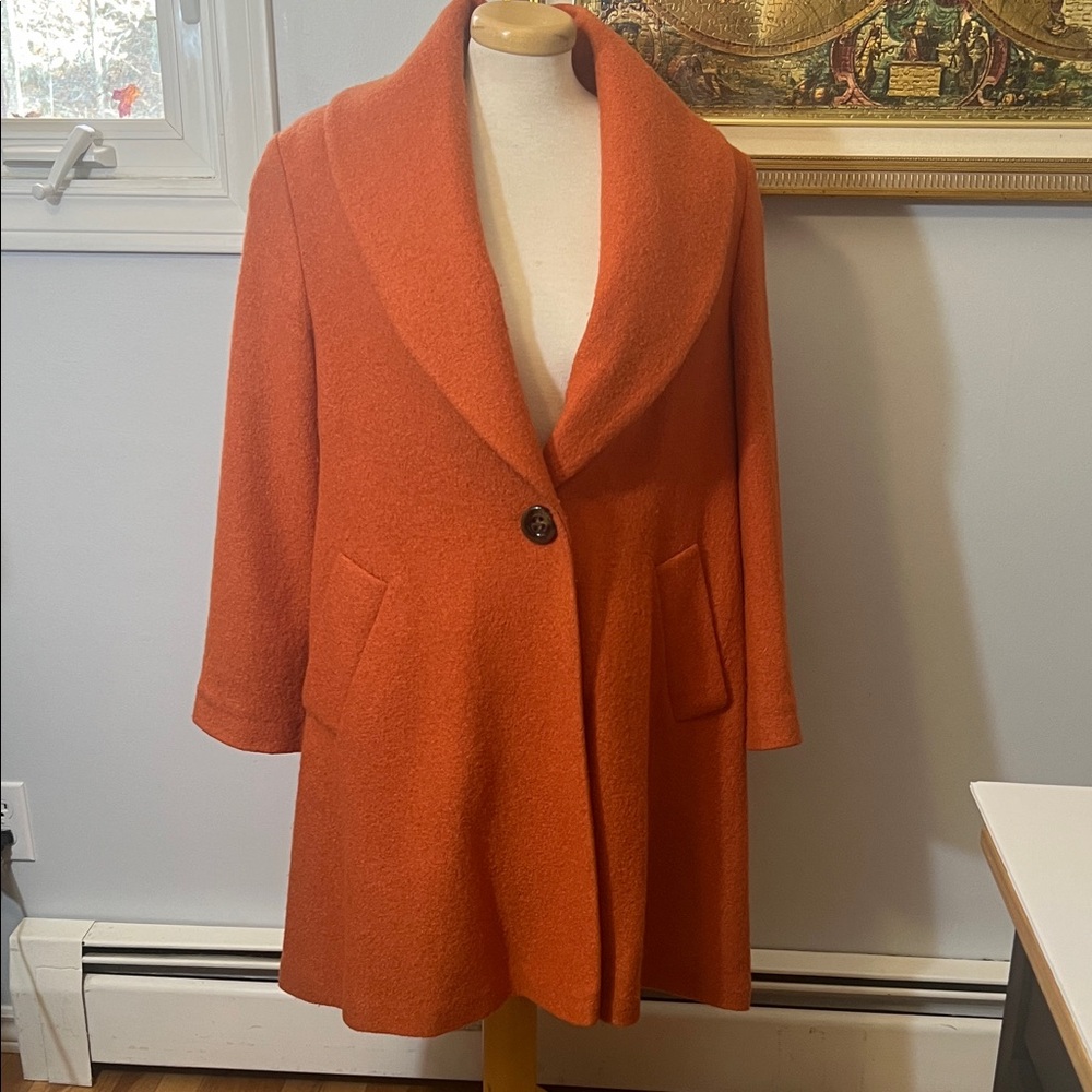 Together Women's Vibrant Orange Swing Coat